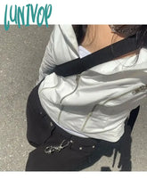 Lunivop Woman 90S Outerwear Japanese Fashion American Style Jacket Aesthetics Coat Gyaru All-Match